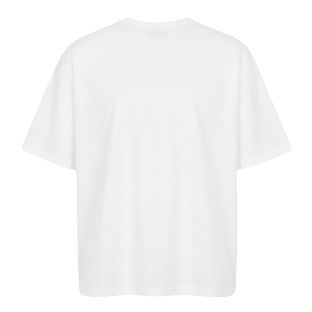 Playera Semioversize Blanco Unisex 240GSM | 100% Algodón Premium