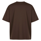 Playera Semioversize Chocolate Unisex 240GSM | 100% Algodón Premium