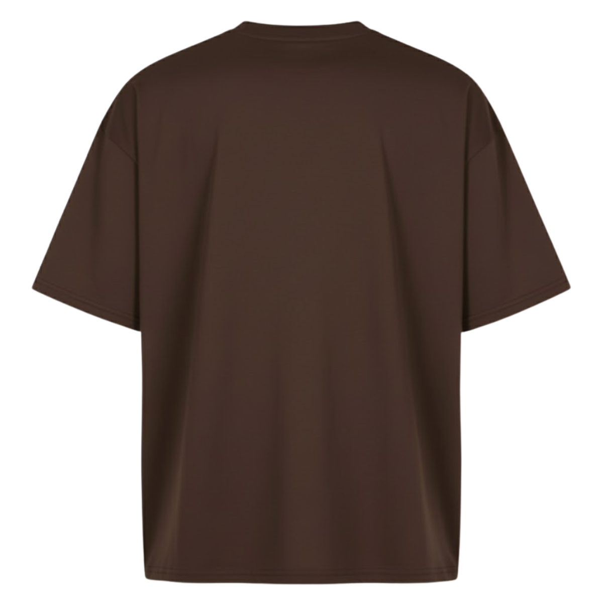 Playera Semioversize Chocolate Unisex 240GSM | 100% Algodón Premium