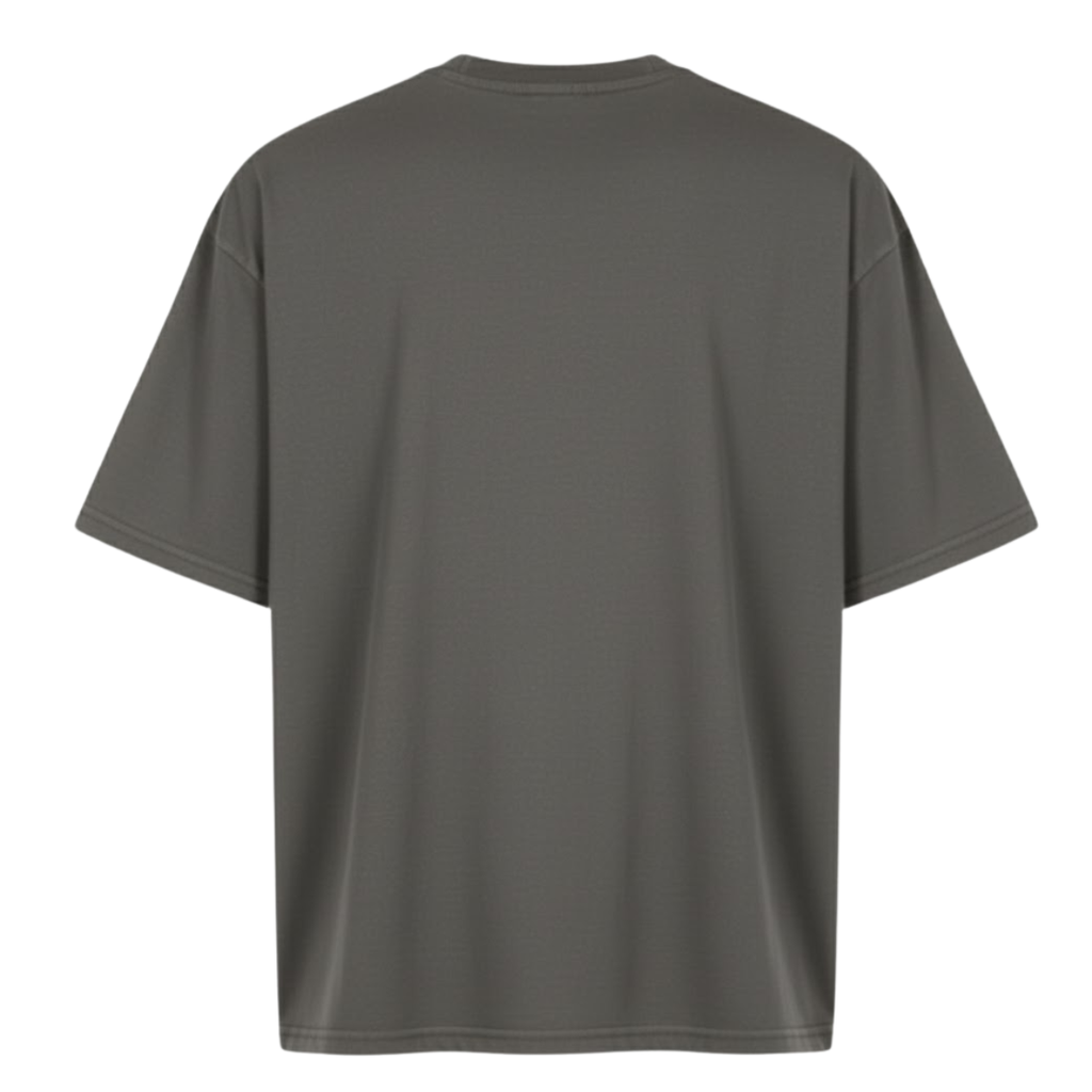 Playera Semioversize Gris Oxford Unisex 240GSM | 100% Algodón Premium