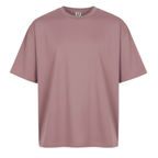 Playera Semioversize Rosa Viejo Unisex 240GSM | 100% Algodón Premium