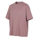Playera Semioversize Rosa Viejo Unisex 240GSM | 100% Algodón Premium